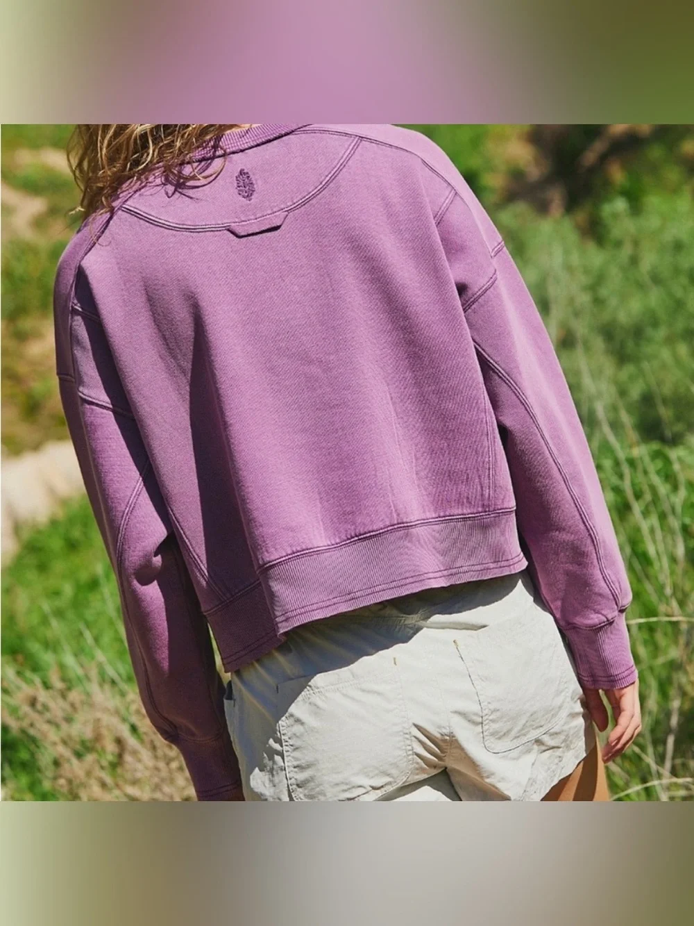 NWOT Free People FP Movement Intercept Pullover - Champion Purple - Small